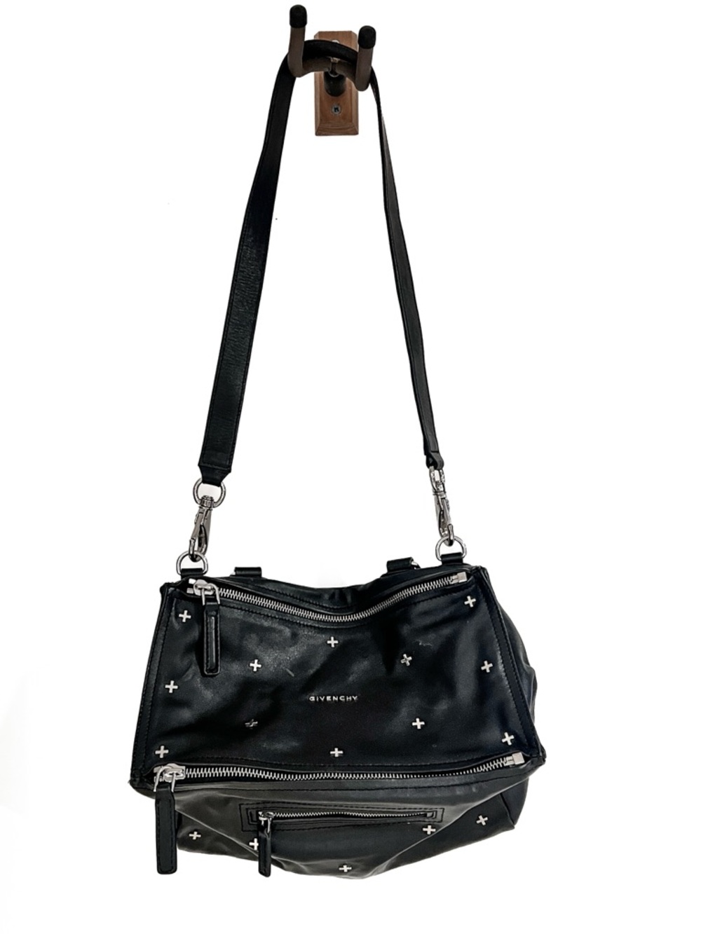 Givenchy Pandora black leather crossbody bag